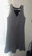 Loft Gray Tweed Sleeveless Dress NWT Size 12