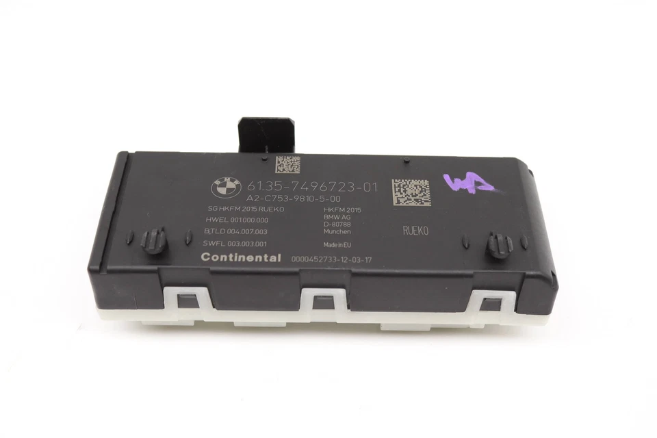 2016 BMW 328I XDRIVE - Escotilha de porta-malas/módulo de controle Liftgate 7496723 - Imagem 2 de 4