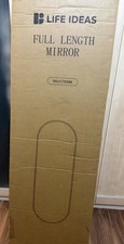 Life Ideas Full Length Mirror In Black Color 40 X 150cm