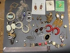 24 Piece Vintage Costume Jewelry Lot Rhinestone Kendra Scott Milor Sarah Etc