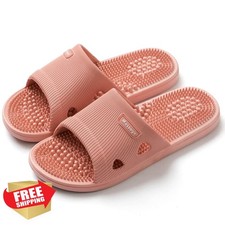 Acupressure Slippers Women Plantar Fasciitis Pink US 6.5-7