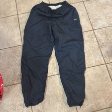FILA Y2K Mens Windbreaker Track Pants lined Vintage Navy Blue Streetcore