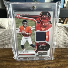 2021 Panini Playbook - Rookie Materials #RMA-JFI Justin Fields (MEM, RC)