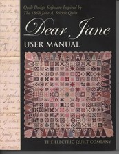 Dear Jane User Manual Paperback Book Electric Quilt Company Design Software Bx#3