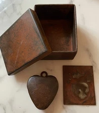 JAN BARBOGLIO HAND FORGED IRON HEART, BOX & CARD - Rare - SHIPS SAME DAY