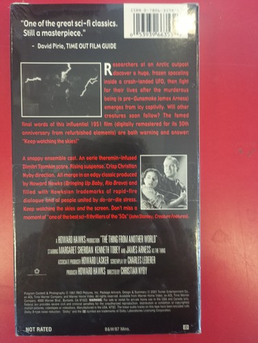 Thing from Another World (VHS, 1951) FACTORY SEALED - Imagen 2 de 2
