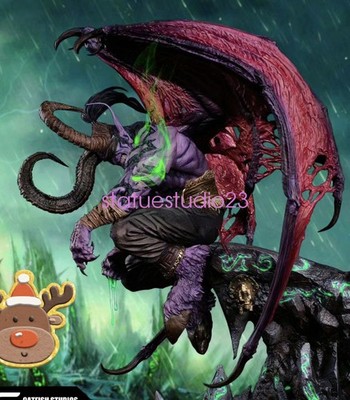 1/4 Catfish Studio World of Warcraft Illidan Stormrage Statue Figure Collectible