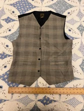 Vintage Men’s Bruno Vest Size medium designed In Italy Suiting