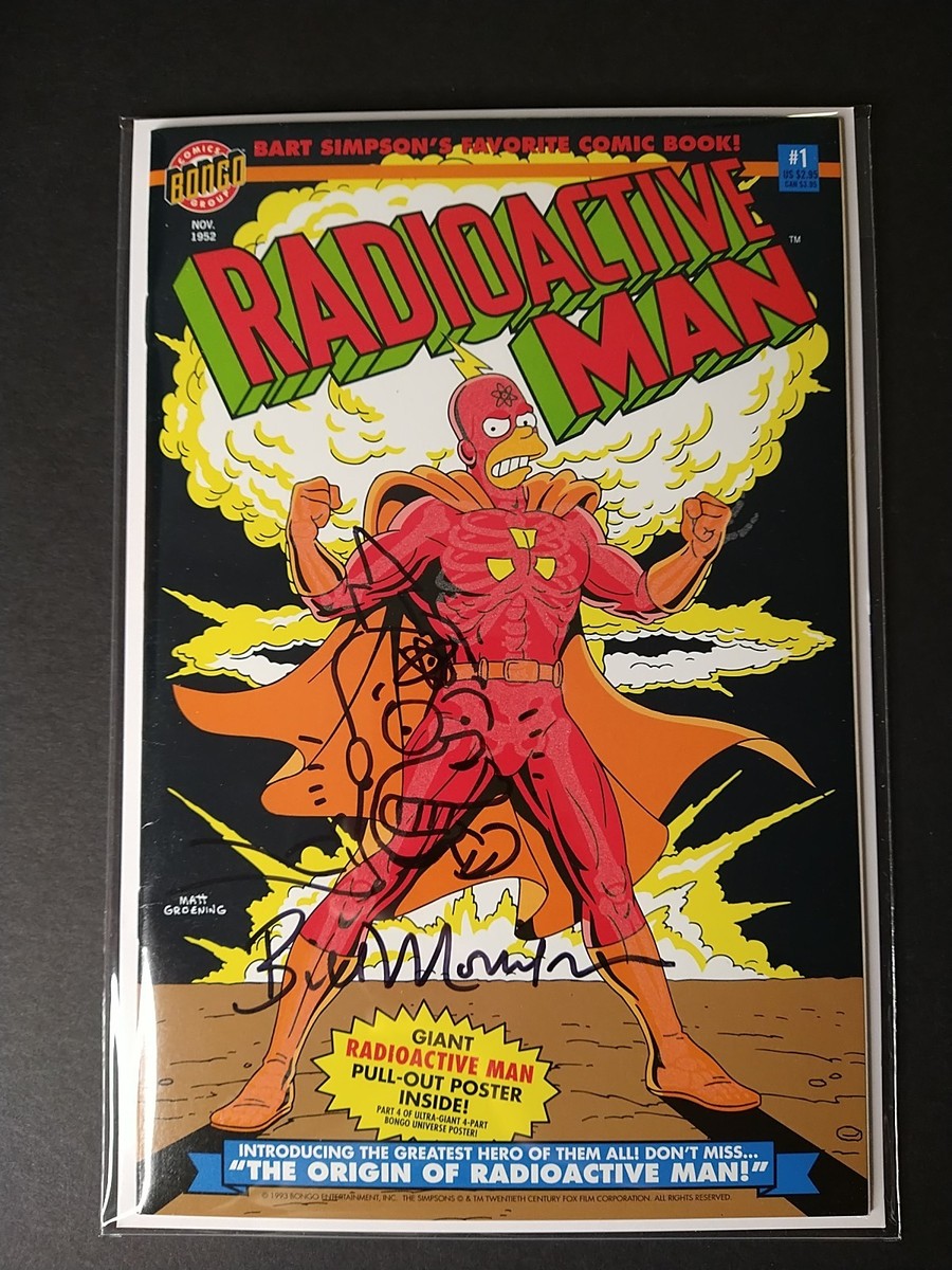 Radioactive Man #1 Signed And Sketch By Bill Morrison NM- The