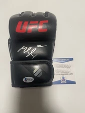 Khamzat Chimaev Signed UFC Glove BECKETT BAS COA BORZ Auto IP Autographed j