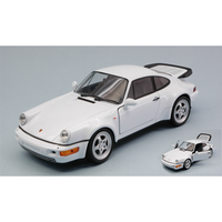 Porsche 911 (964) Turbo 1990 White 1:24 Welly Auto Stradali -D- Neues Modell