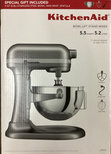 KitchenAid KSM55SJSXCU Contour Silver 11spd 5...