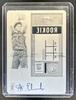 2020-21 Contenders Optic Anthony Edwards Printing Plate Black RC Auto #1/1