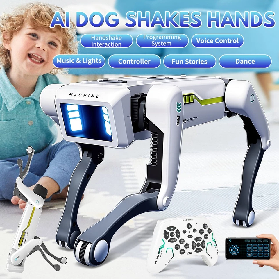 Smart Robot Dog for Kids Interactive STEM Robot Pet with Voice & Remote Control - Image 2 of 4
