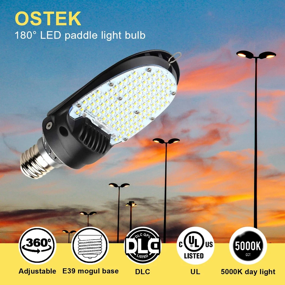 54W LED Shoebox Retrofit Bulb, 7290LM 5000K Daylight, 250W HID Equivalent, E3... - Image 2 of 4