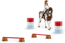 Schleich Horse Club 12-Piece Hannah'S Riding Horse Set - Rodeo Riding with Cowgi
