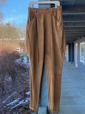 Vintage Women's Polo Country Ralph Lauren Brown Suede Leather Riding Pants 14