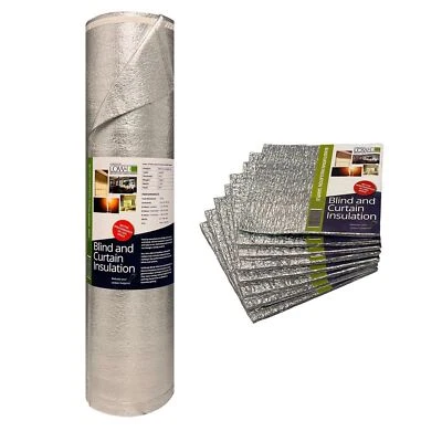 Micro-E Reflective Insulation Thermal Blinds Curtains Fabric Very Flexible 30m2