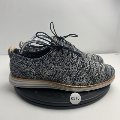 Cole Haan OriginalGrand Mens Size 8.5 C30234 Grey Wingtip Oxford Casual Shoes Cole Haan OriginalGrand Wingtip Oxford with Stitchlite  main image 3