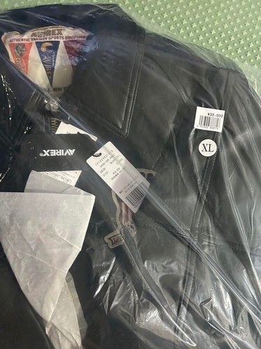 AVIREX USA XLARGE Varsity Leather Jacket Size XL - Picture 2 of 3