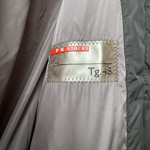Prada Sport Vintage Puffer Down Jacket XL Black SGV407 - Picture 13 of 24