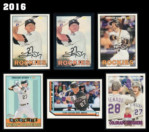 2012-2024 TOPPS HERITAGE TREVOR STORY 37 CARD COLLECTION NO DUPS MUST SEE - Picture 6 of 14