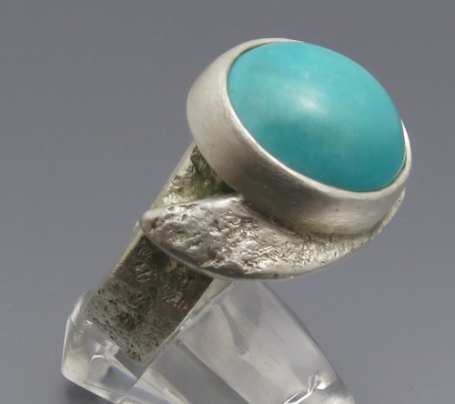 REIF-DESIGN - TÜRKIS RING - UNIKAT AUS EIGENER GOLDSCHMIEDE - 999 FEINSILBER - Bild 3 von 10
