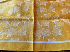 Yellow Gingko Leaves BANDANA Scarf Head Neck Face Wrap Handkerchief