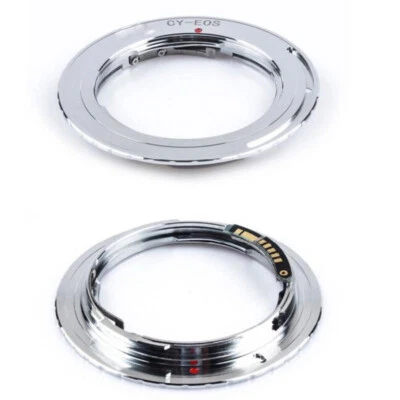 ANELLO ADATTATORE OBIETTIVI CONTAX YASHICA SU CANON EOS compatibile CHIP FUOCO