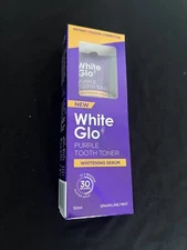 White Glo Purple Tooth Toner Whitening Serum Instant Colour Corrector