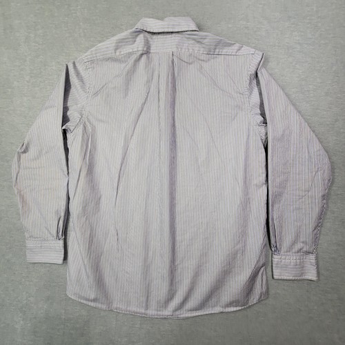 Brooks Brothers Shirt Mens 16 34 Blue Black White Striped Made in USA Vintage - Picture 6 of 7