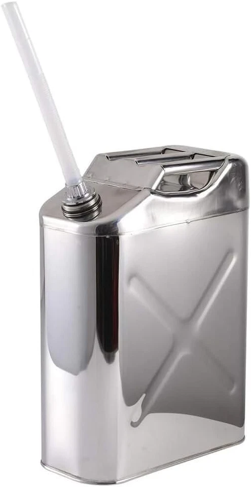 Stainless Steel Jerry Can 5 Gallon Water Can 20 L Portable - Image 2 of 4