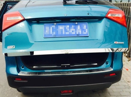 For Suzuki Vitara 2015-2019 Stainless Rear Trunk Tail Gate Door Lid Cover Trim - Picture 3 of 7