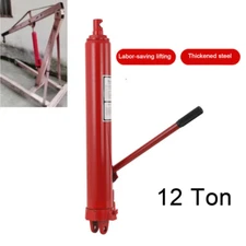 12 Ton Long Ram Hydraulic Jack Manual Single Pump Engine Lift Cherry Picker