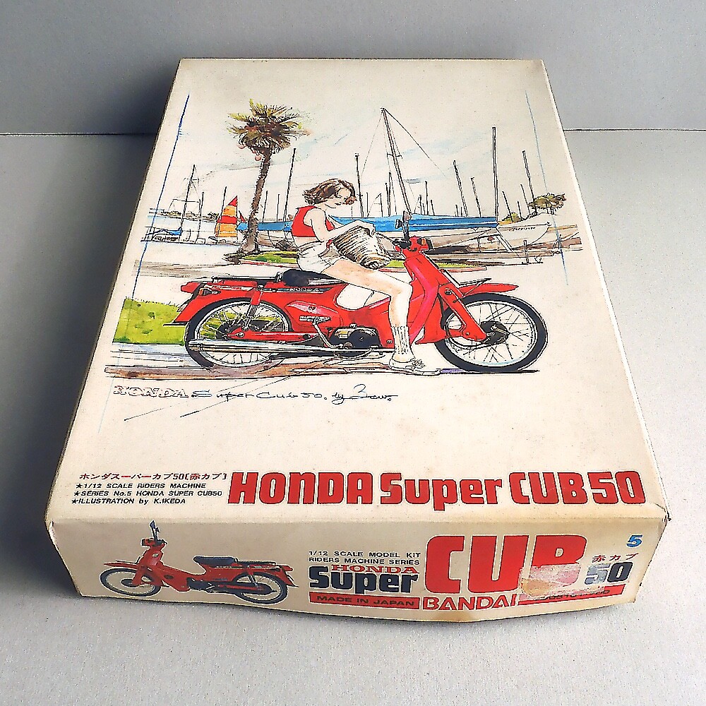 BANDAI 1:12 Honda Super Cub 50 Red Cub Plastic Model kit | eBay