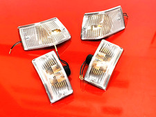 VESPA PX125E PX150E PX200E SET OF FRONT AND REAR WHITE LENS INDICATOR SET