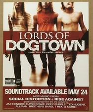 Lords of Dogtown SOCIAL DISTORTION David Bowie PROMO WINDOW STATIC CLING POSTER