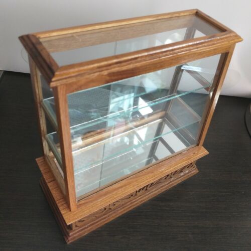 Mini Teak Wood Vintage Cabinet Handmade Craft Cupboard Showcase Furniture - Picture 2 of 7