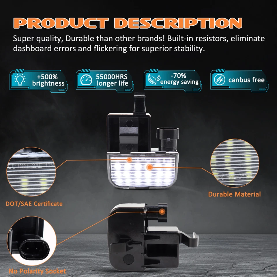 Luz LED debajo del capó para Chevy Silverado 1500 2500 3500 Express Tahoe Suburban Foto 2 de 4