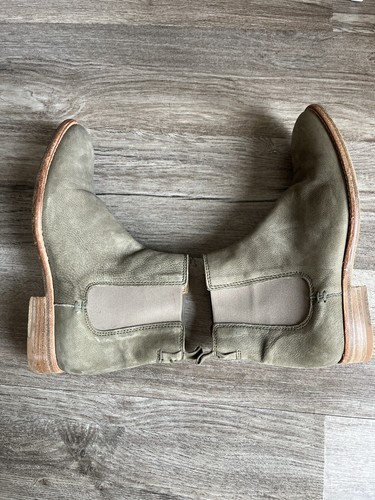Fred De La Bretoniere Green Chelsea Ankle Boots Size 37 (US 6.5) - 第 5/8 張圖片