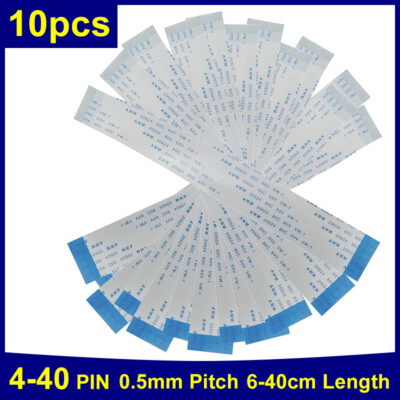 0.5mm Pitch FFC FPC Flachbandkabel Flat Kabel 4 6 8 10 12 - 40 Polig 10Stück