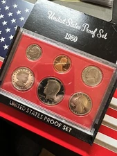 1980 S U.S. Mint Proof Set United States Original Government Packaging Box