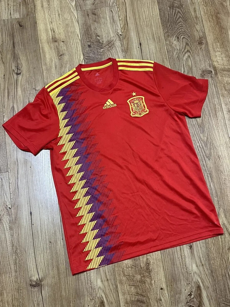 2017-18 Spain National Team Soccer Jersey Football Size L | eBay