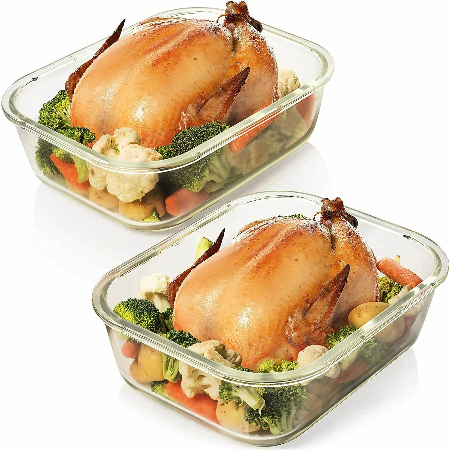 Razab (Set of 2) 10 Cups Glass Food Storage Containers with Airtight Lid
Opens in a new window or ta