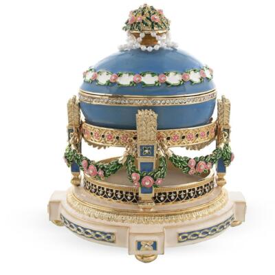 1907 Love Trophies Egg (Cradle with Garlands) Musical Royal Russian Egg | eBay
