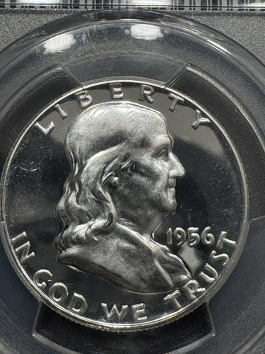 1956 Proof Type 2 Franklin Half Dollar, PCGS PR67, Looks Cameo, Free shipping
