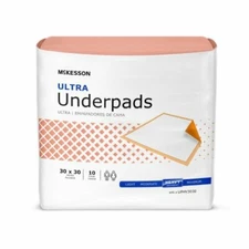 Mckesson incontinence underpad Pad Heavy Absorbency ultra 30x30 10 / 100