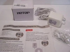 Hotop 24 Volt C Wire Adapter for Smart Thermostat 16.5 ft Wire WHITE