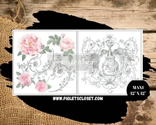 Odeur De Rose | Maxi Decor Rub On Transfer | Redesign with Prima