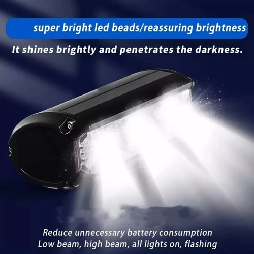 Bicycle Bike LED Front Light 2000mAh Headlight Lamp USB Rechargeable Flashlight - Picture 3 of 13